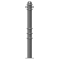 Ornamental bollard | Series 479B | � 76 mm | stationary, to be fixed by plugswith base plate 100 x 150 mm | without lock | with 2 eyelets